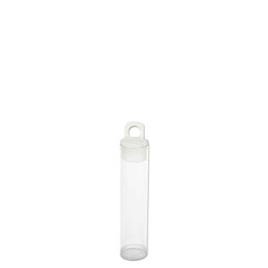 100 x Seed Bead Tubes Vials Storage 2.5 x 9/16 Clear with Hanging Caps