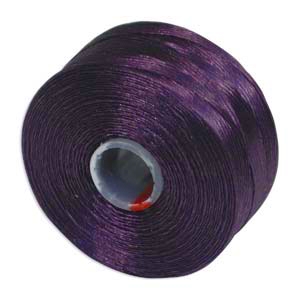 S-Lon (Superlon) Nylon Beading Thread - Size D - TEX45 - 78 Yards - PURPLE
